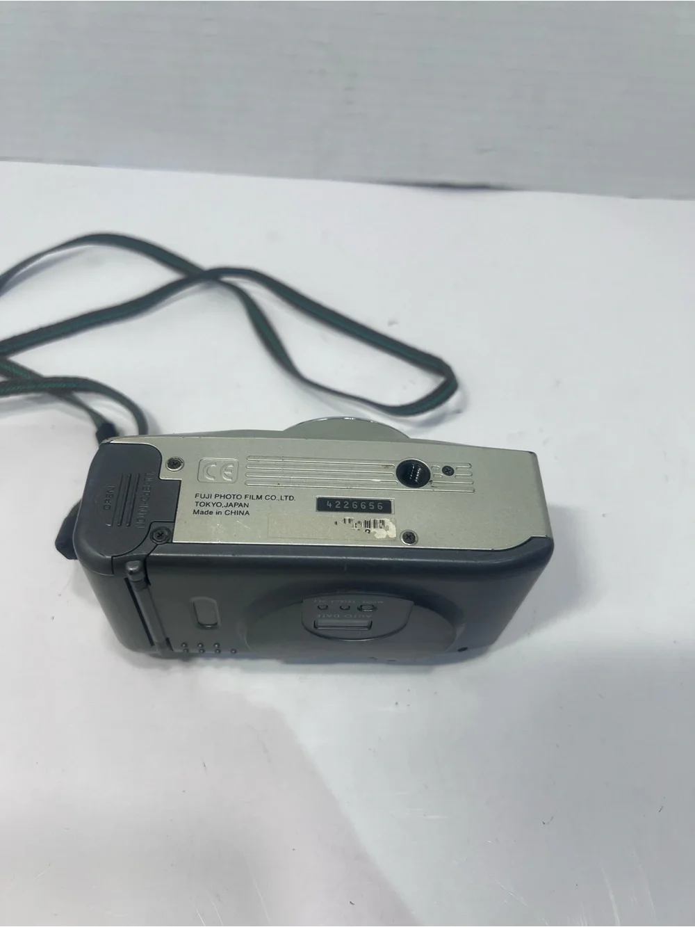 Fujifilm Silver 35mm Film Camera with Wrist Strap
